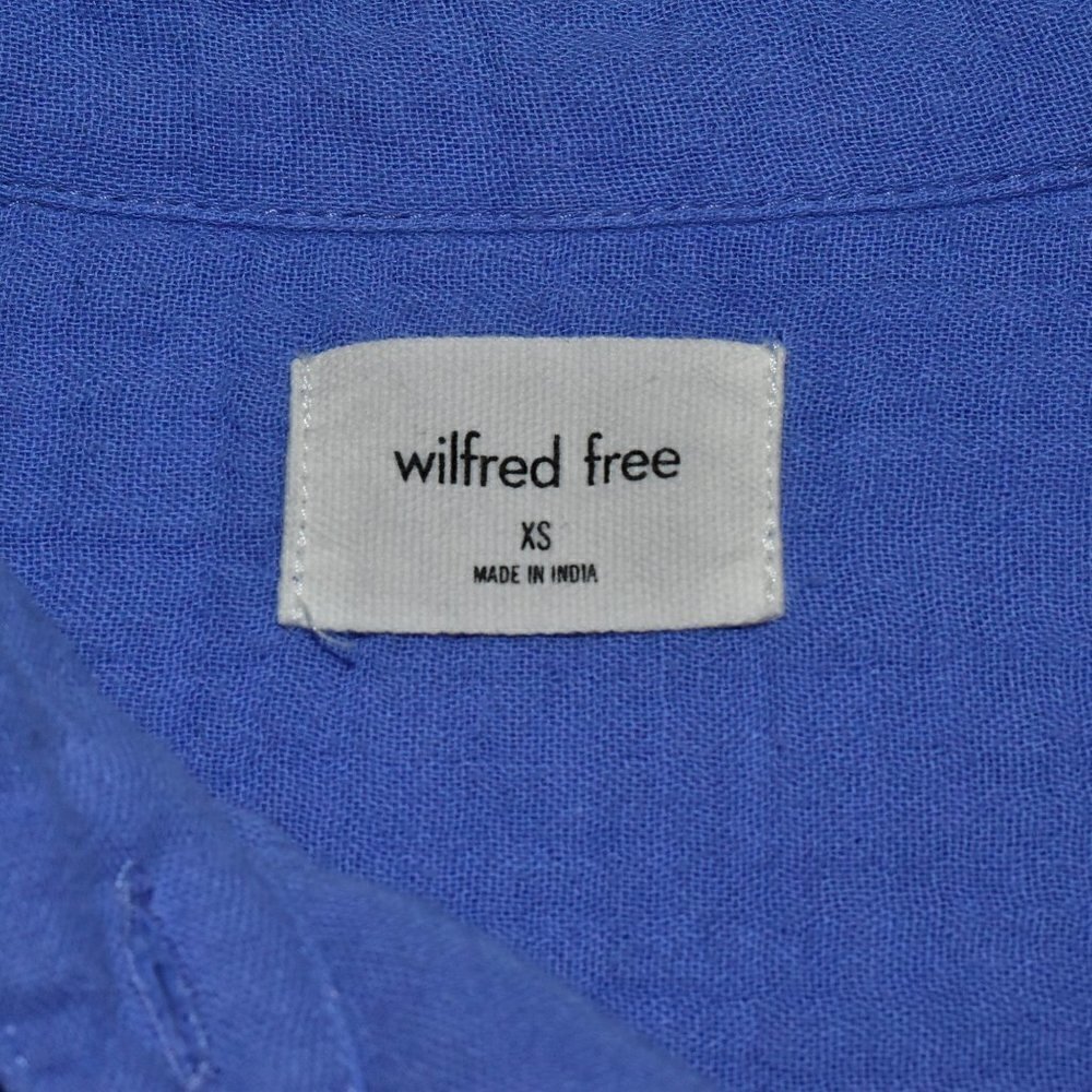 Aritzia Wilfred Free Long Sleeve Button Down 100% Organic Cotton Top Size XS - Picture 3 of 9